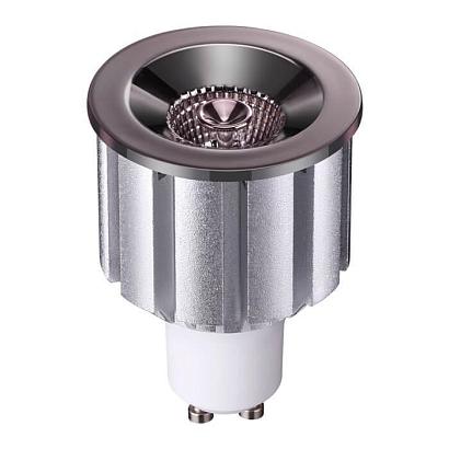 Лампа светодиодная Novotech GU10 7W черная хром 358238 купить в Алматы svet.kz