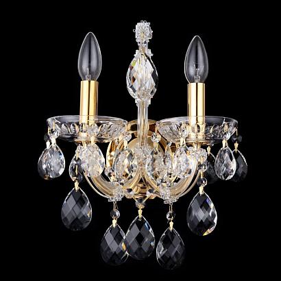 Бра Crystal Lux ISABEL AP2 GOLD/TRANSPARENT Crystal Lux 2080/402