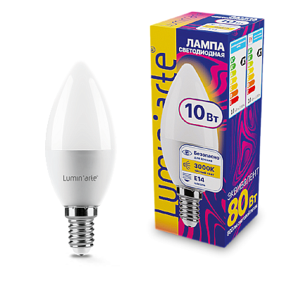 Светодиодная лампа Wolta LSTD-C37-10W3KE14 купить в Алматы svet.kz