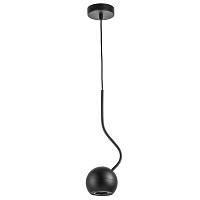 110717 светильник подвесной occhio fabi 1х7w (led) g5,3 черный, доставка по Казахстану 
