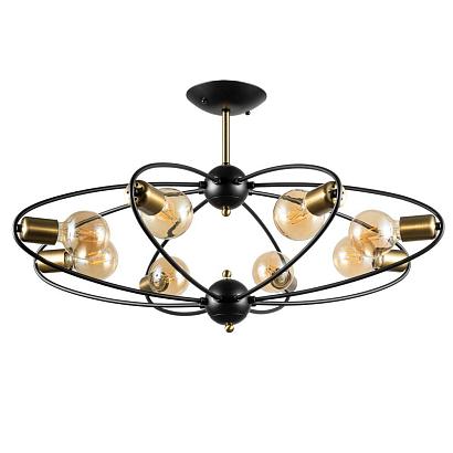 потолочная люстра arte lamp glasgow a1963pl-8bk, доставка по Казахстану 