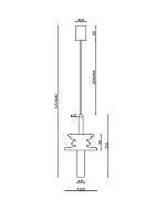 Дополнительная картинка Подвесной светильник Maytoni MOD255PL-01B1