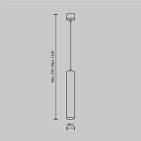 Дополнительная картинка Подвесной светильник Technical P072PL-L12W4K-BS