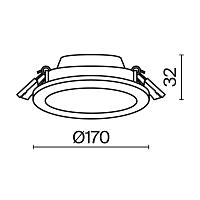 Дополнительная картинка Встраиваемый светодиодный светильник Maytoni Stockton DL016-6-L12W
