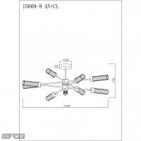 Дополнительная картинка Светильник потолочный iLamp Evolution 15609-8 AN+CL