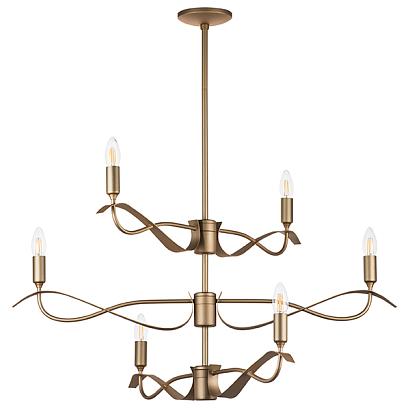 733263 (md21041-6m) люстра ragno 6х40w e14 золото (в комплекте), доставка по Казахстану 