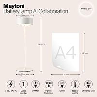 Дополнительная картинка Аккумуляторный светильник Maytoni MOD229TL-L3W3K2