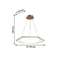 Дополнительная картинка Подвесной светодиодный светильник Favourite Hexagon 2103-6P