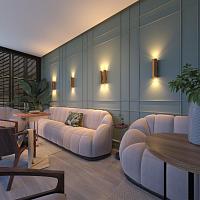 Дополнительная картинка Настенный светодиодный светильник Odeon Light Hightech Dario 3833/2WB