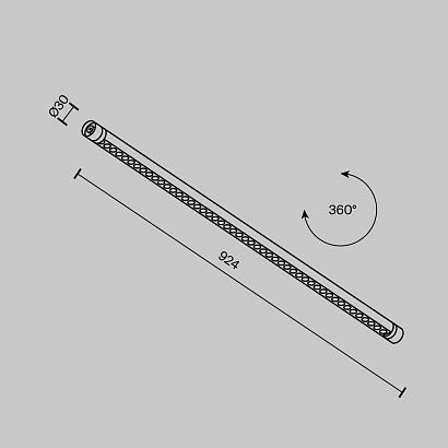 Светильник Technical C149CL-L900-24W3K-B