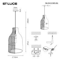 sl1513.503.01 светильник подвесной st-luce , доставка по Казахстану 