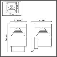 Дополнительная картинка 7140/20WL Odeon Light Настенный светильник HULK