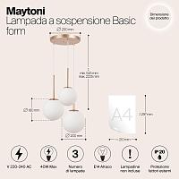 Дополнительная картинка Люстра Maytoni MOD321PL-03G1