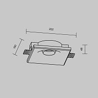 Дополнительная картинка Встраиваемый светильник Technical DL006-GU10-RD-W