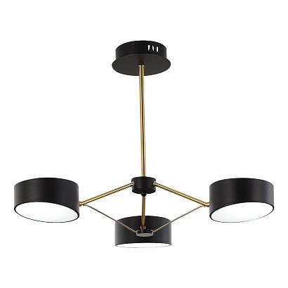 люстры sle6005-402-03 светильник потолочный черный/черный led 3*10w valle, доставка по Казахстану 