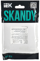 SKANDY Рамка 1-мест. SK-F01W арк. бел. IEK 