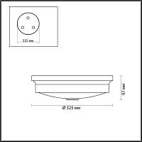 Дополнительная картинка Настенно-потолочный светильник Odeon Light Walli Marsei 4824/3C