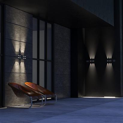 Уличный настенный светодиодный светильник Novotech Street Calle 358573