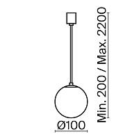 Дополнительная картинка Подвесной светильник Technical P039PL-5W3K-10-B