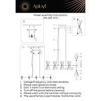 Дополнительная картинка Подвесная люстра Aployt Elinor APL.801.13.10