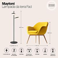 Дополнительная картинка Напольный светильник (торшер) Maytoni MOD070FL-L12B3K