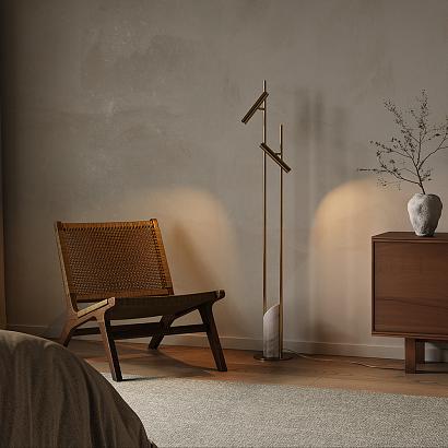 Напольный светильник (торшер) Maytoni MOD460FL-L6BS3K Trust купить в Алматы svet.kz