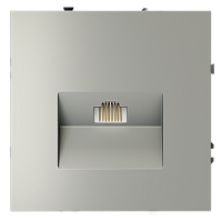 Розетка компьютерная встраиваемая VOLTUM S70 RJ45 кат.6, (сталь) VLS060105 