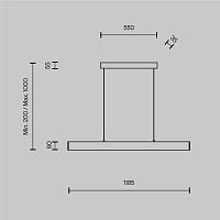 Дополнительная картинка Подвесной светодиодный светильник Maytoni Step P010PL-L30W