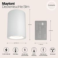 Дополнительная картинка Потолочный светильник Maytoni Alfa C012CL-01W