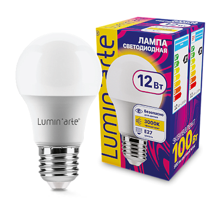 Светодиодная лампа Wolta LSTD-A60-12W3KE27 купить в Алматы svet.kz