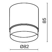 Дополнительная картинка Потолочный светильник Technical C088CL-GX53-W