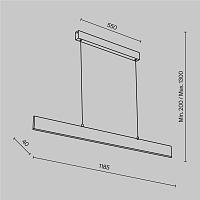 Дополнительная картинка Подвесной светодиодный светильник Maytoni Step P010PL-L30W