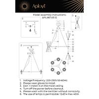 Дополнительная картинка Подвесная люстра Aployt Elinor APL.801.03.12