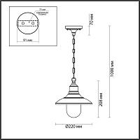 Дополнительная картинка Уличный подвесной светильник Odeon Light Nature Campa 4965/1