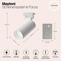 Дополнительная картинка Трековый светильник Maytoni Track TR004-1-GU10-W