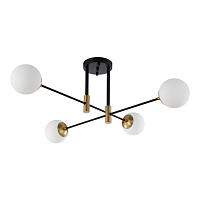 люстры светильник потолочный crystal lux fidel pl4 black crystal lux 0630/104, доставка по Казахстану 