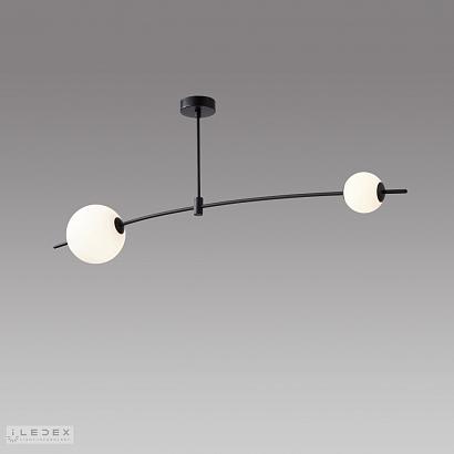 люстры светильник потолочный iledex epical iledex 6827-2 bk+wh, доставка по Казахстану 