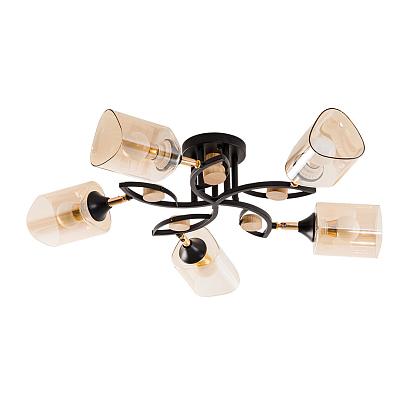 люстры потолочная люстра arte lamp glamore a5076pl-5bk, доставка по Казахстану 