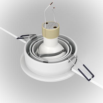 Встраиваемый светильник Maytoni Atom DL023-2-01W купить в Алматы svet.kz