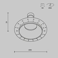 Дополнительная картинка Встраиваемый светильник Technical DL126-GU10-TRS-MG
