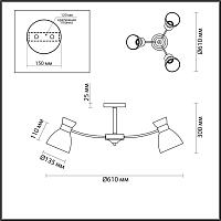 Дополнительная картинка Потолочная люстра Lumion Comfi Wilma 4535/3C