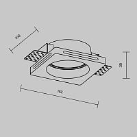 Дополнительная картинка Встраиваемый светильник Technical DL002-GU10-01-W