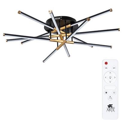 люстры потолочный светильник arte lamp fernando a2199pl-6bk, доставка по Казахстану 