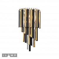 Дополнительная картинка Настенный светильник iLamp Tribeca 097B-3 Matt Bronze&Black