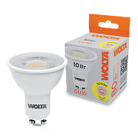 Светодиодная лампа WOLTA WSTD-PAR16-220V10W3KGU10-L PAR16 с линзой 10Вт 800лм 3000К GU10 угол 60° 1/50 купить в Алматы svet.kz