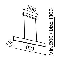 Дополнительная картинка Подвесной светодиодный светильник Maytoni Step P010PL-L23W