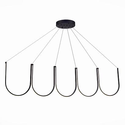 sl6202.413.01 светильник подвесной st-luce черный led 1*68w 3000k, доставка по Казахстану 
