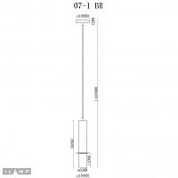 Дополнительная картинка Светильник подвесной iLamp Lofty 10706-1 WH-BR