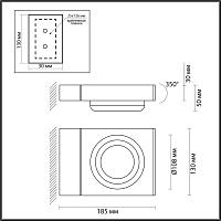 Дополнительная картинка 6654/5WL NATURE Odeon Light Уличный настенный светильник