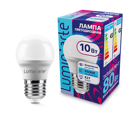 Светодиодная лампа Wolta LSTD-G45-10W6KE27 купить в Алматы svet.kz